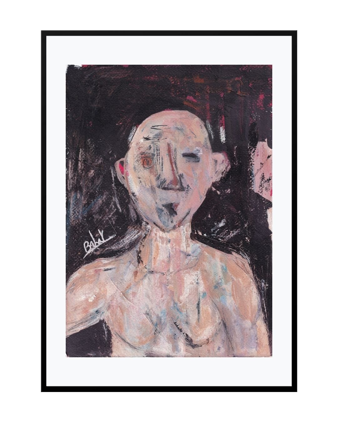 Posters, Prints, & Visual Artwork Scary Expressionist Print - Forties